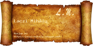 Laczi Mihály névjegykártya