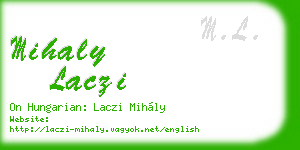 mihaly laczi business card