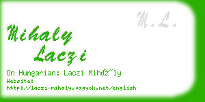 mihaly laczi business card